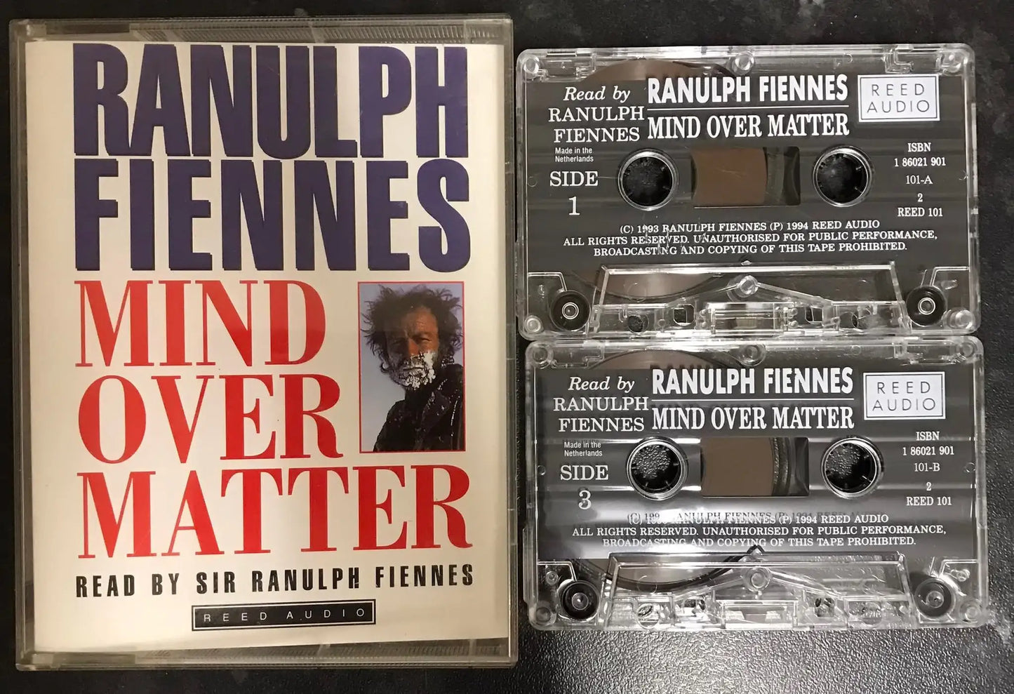 Ranulph Fiennes, Mind over Matter Audiobook, reed 101, Vintage Cassette Magretro