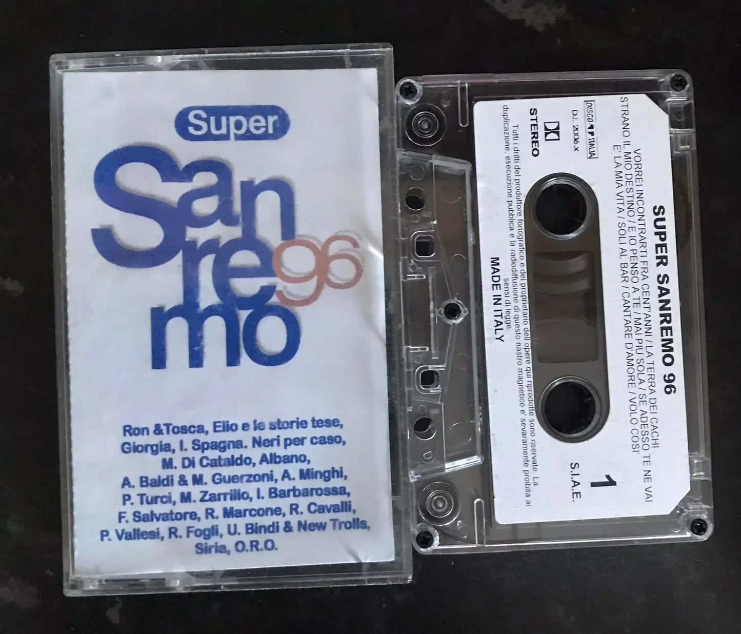 Super Sanremo 96 Album, D.I. 2006.X, Disco Italia, Vintage Cassette Magretro