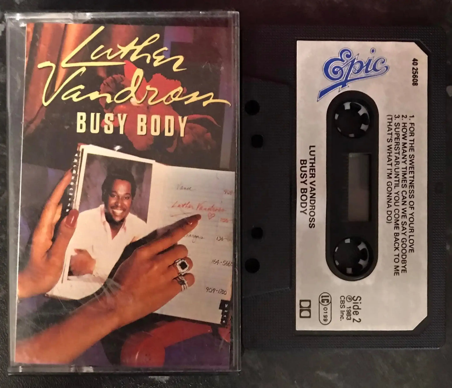 Luther Vandross, Busy Body Album, Epic, EPC 40-25608, Vintage Cassette Magretro