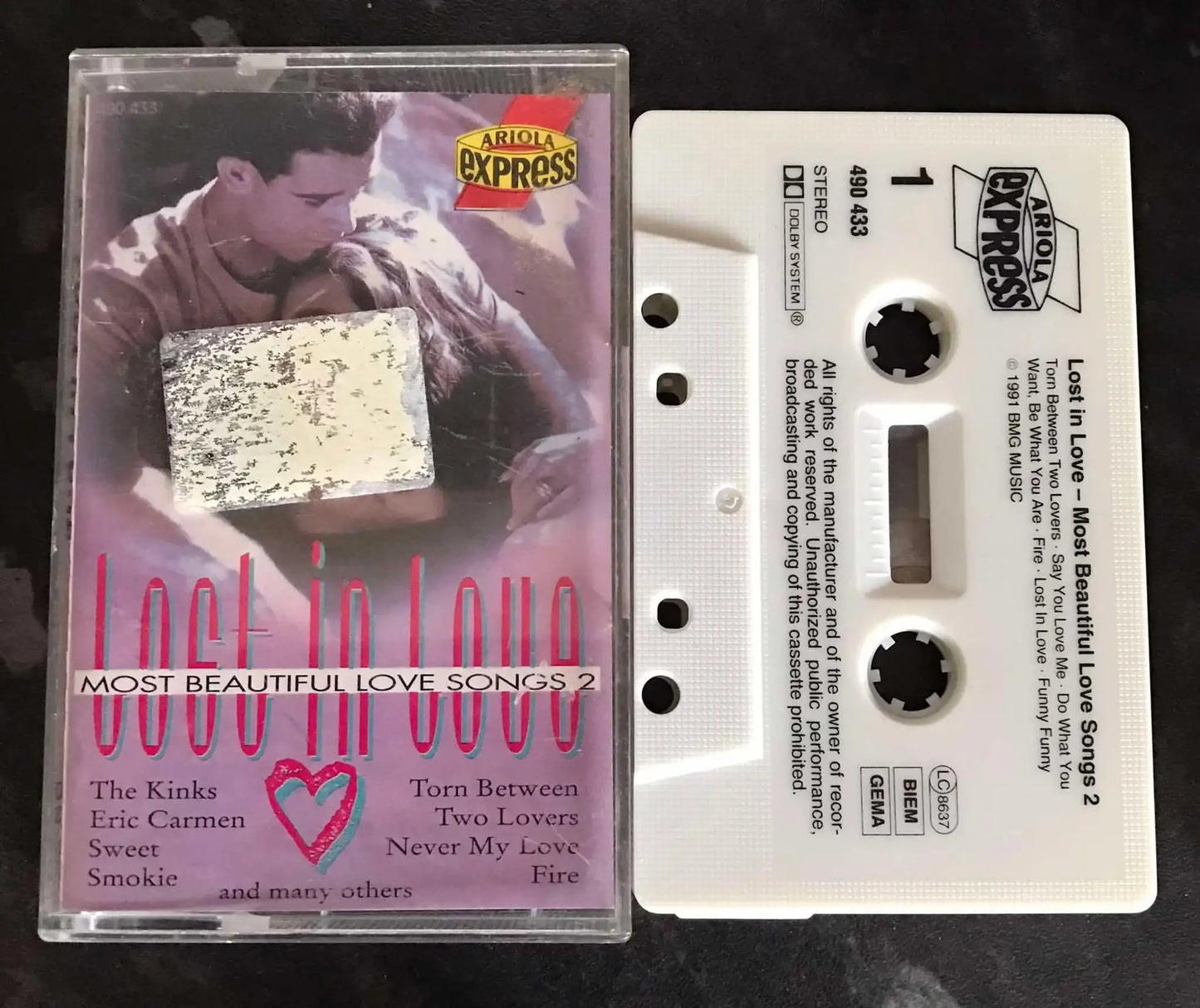 Lost In Love Album, Ariola Express, 490 433, Vintage Cassette Magretro