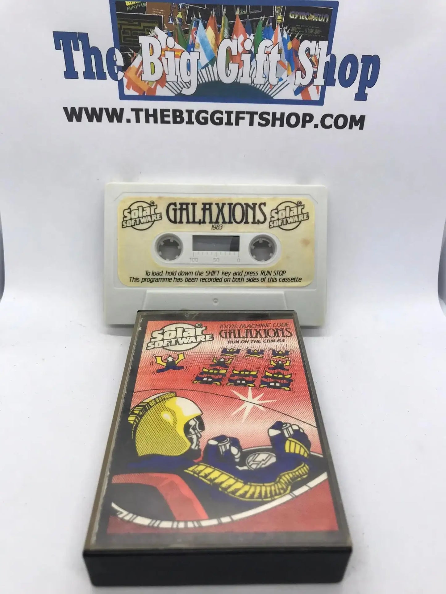 Galaxions, C64 Game, Released by Solar Software, RARE, WORKING Magretro