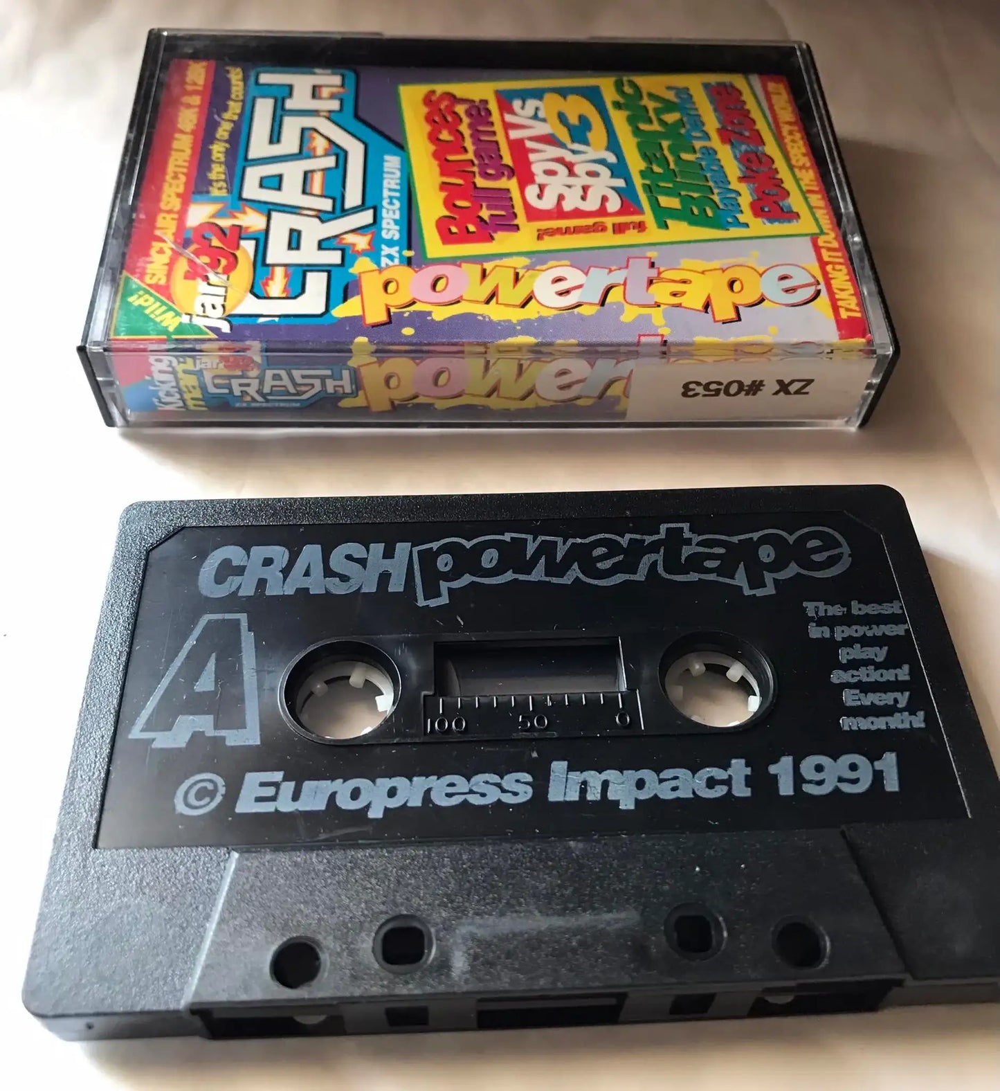 Crash, magazine Tape, Powertape, January 1992 Magretro