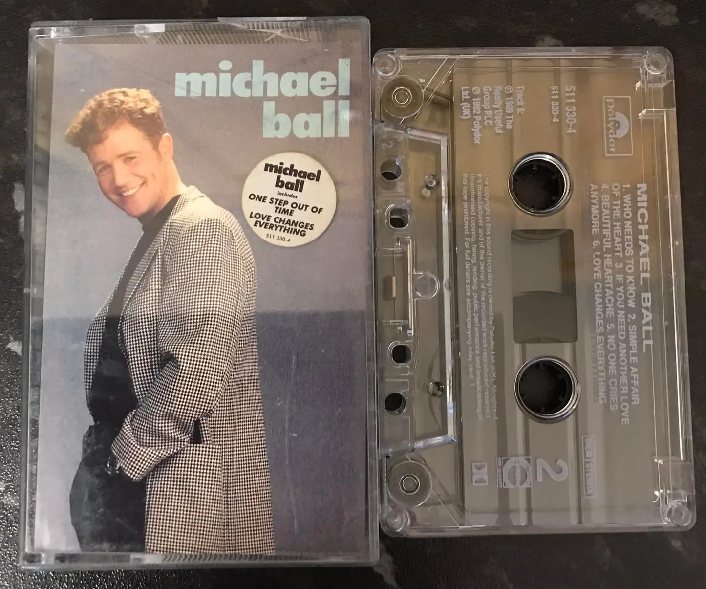 Michael Ball, Self Titled Album, POLYDOR, 511330-4, Vintage Cassette Magretro