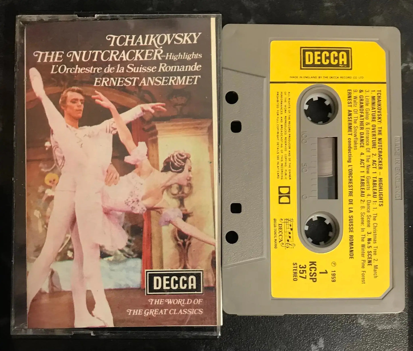 Tchaikovsky, The Nutcracker Highlights, Ernest Ansermet, kcsp 357, DECCA Magretro