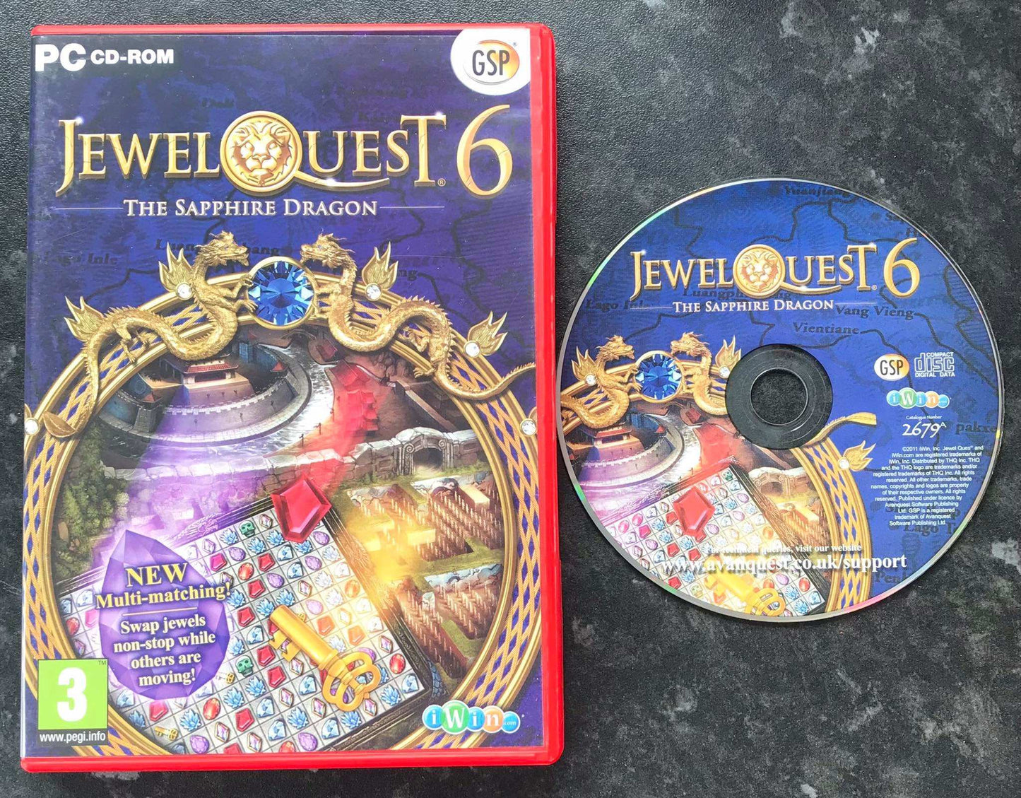 Jewel Quest 6, The Sapphire Dragon, PC Game Magretro