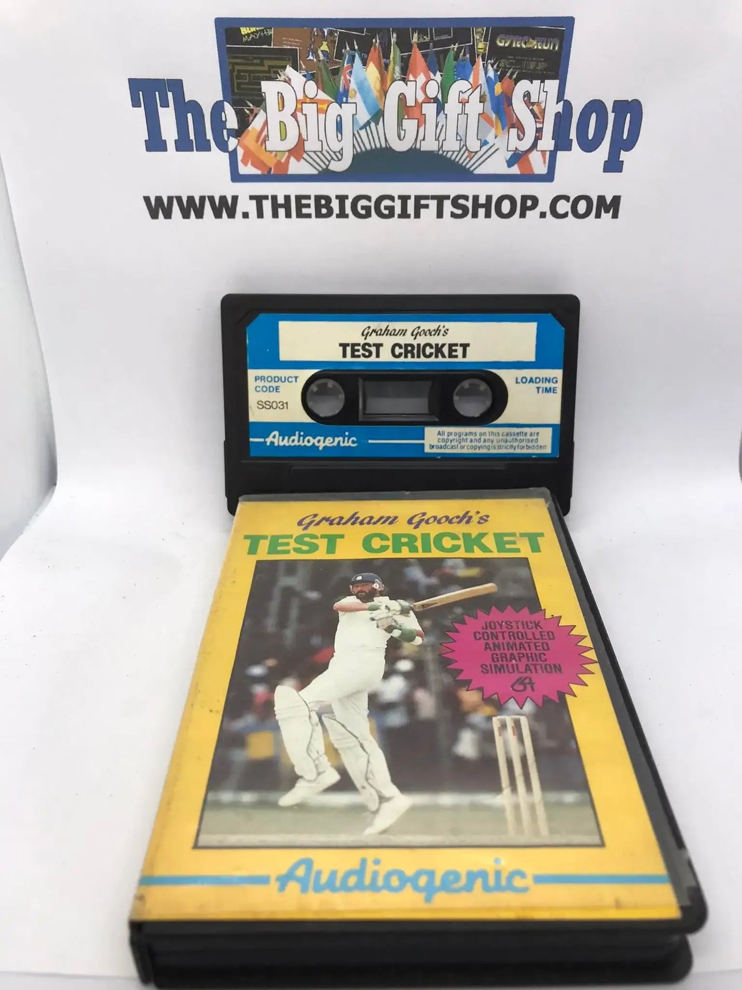 Graham Gooch's Test Cricket, C64, Released by Audiogenic, WORKING Magretro