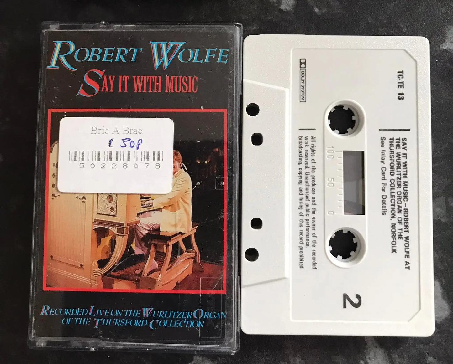 Robert Wolfe, Say it with Music Album, TCTE 13, Thursford, Vintage Cassette Magretro