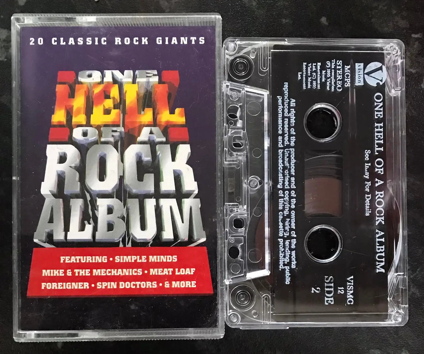 One Hell Of A Rock Album, Vision, VISMC 12, Vintage Cassette Magretro