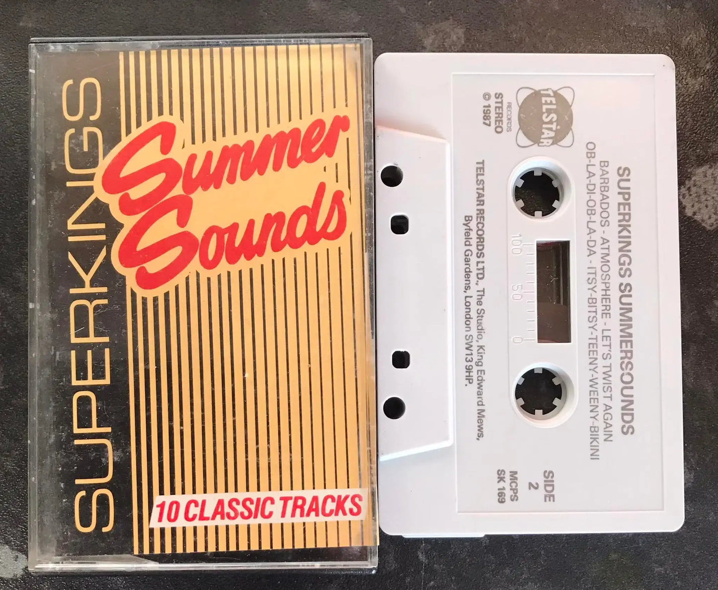 Summer Sounds Album, From Superkings, 1987, (RARE), SK 169, Vintage Cassette Magretro