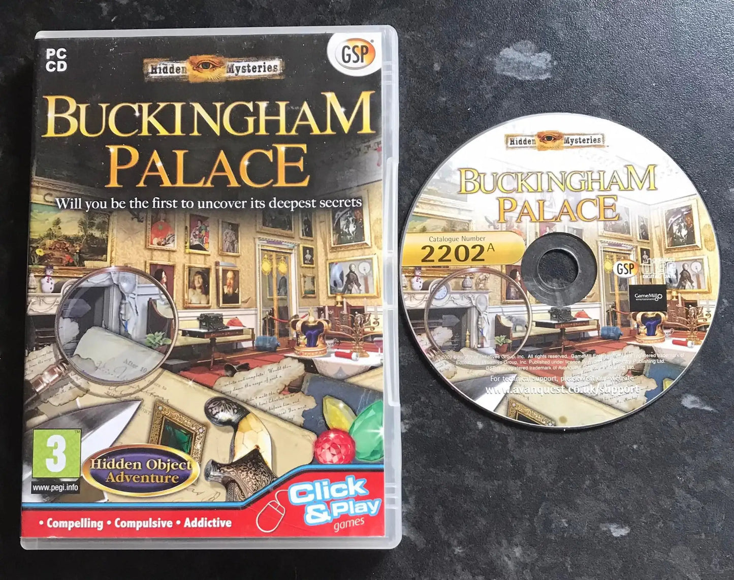 Hidden Mysteries, Buckingham Palace, UK, Pal, PC Game Magretro