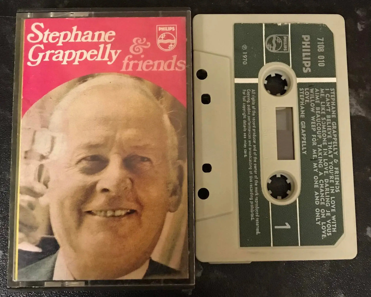 Stephane Grappelly & Friends Album, Philips Label, 7108010, Vintage Cassette Magretro