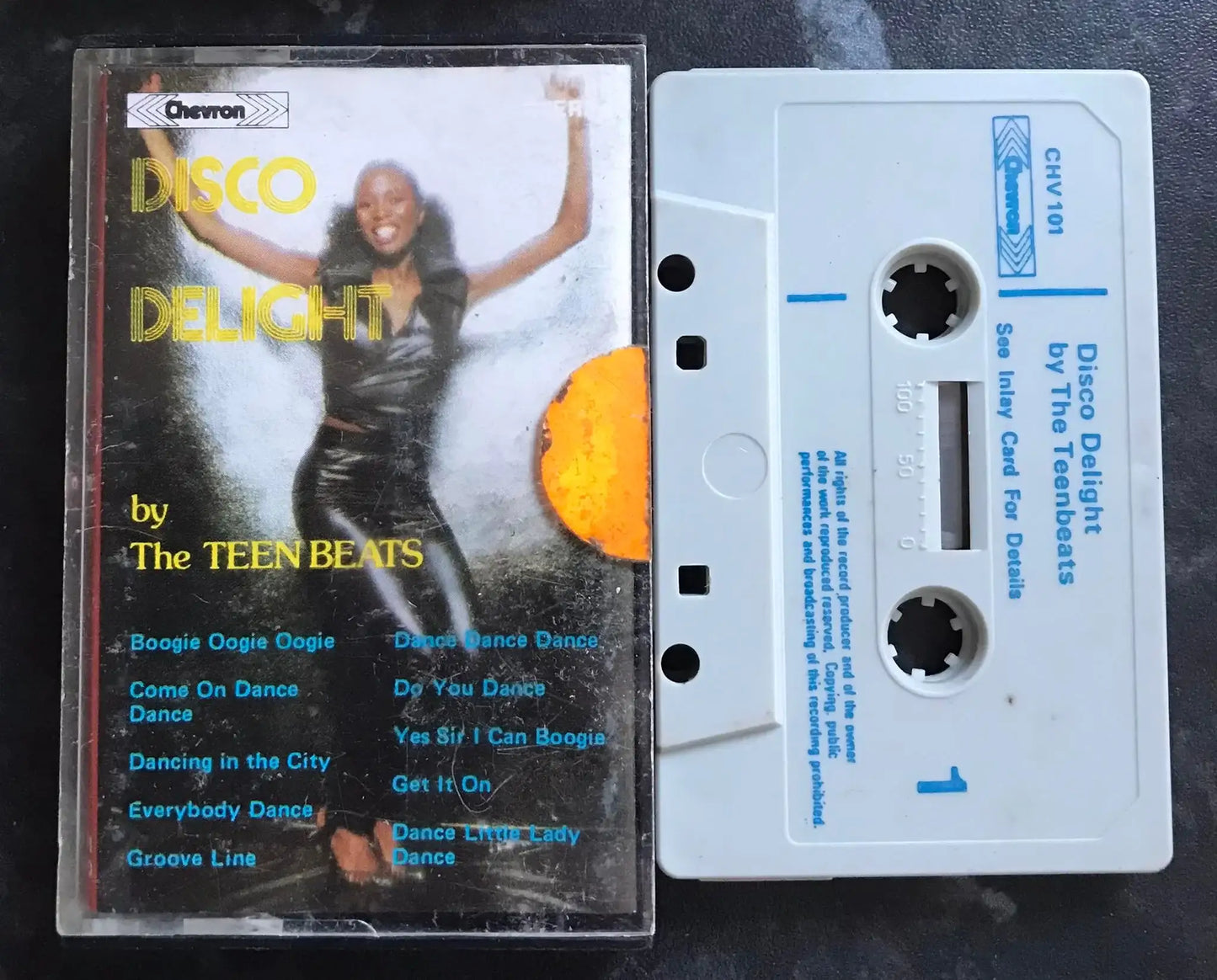 Disco Delight Album, by The TeenBeats, Chevron, CHV 101, Vintage Cassette Magretro