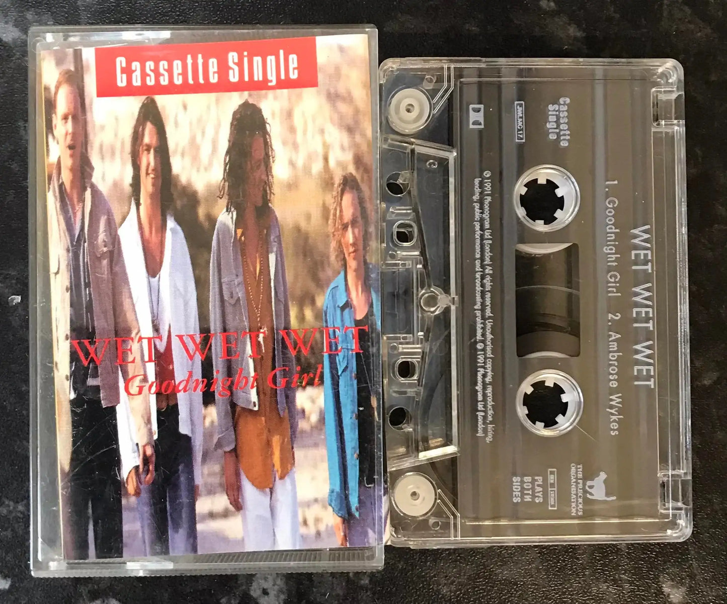 Wet Wet Wet, Goodnight Girl Single, JWLMC 17, Vintage Cassette Magretro