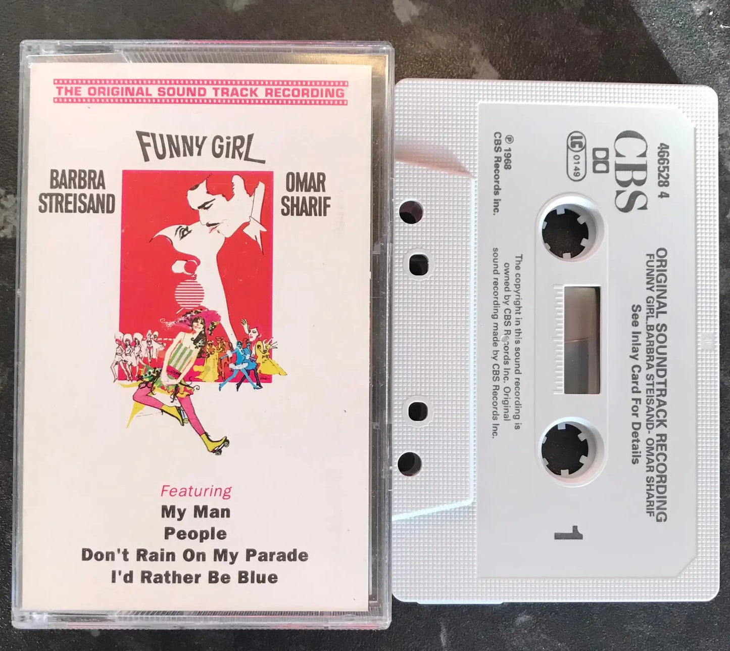 Funny Girl Soundtrack Album, Barbra Streisand, CBS, 466528 4, Vintage Cassette Magretro
