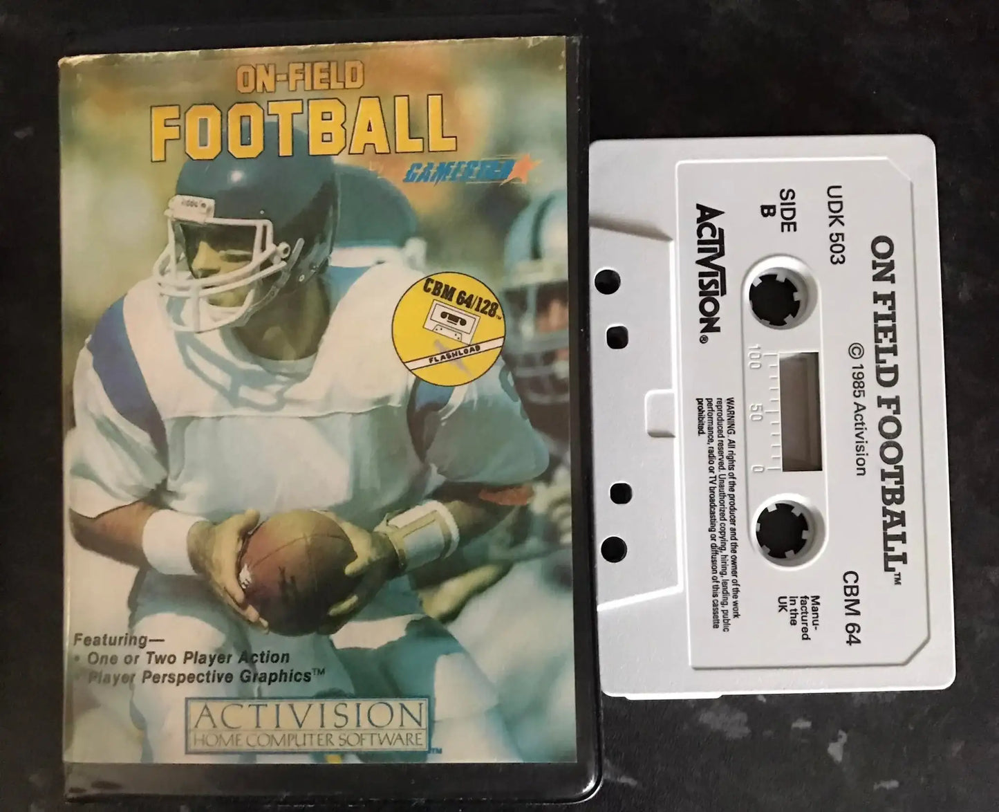 On Field Football, C64 game by Gamestar, Activision Software, WORKING Magretro