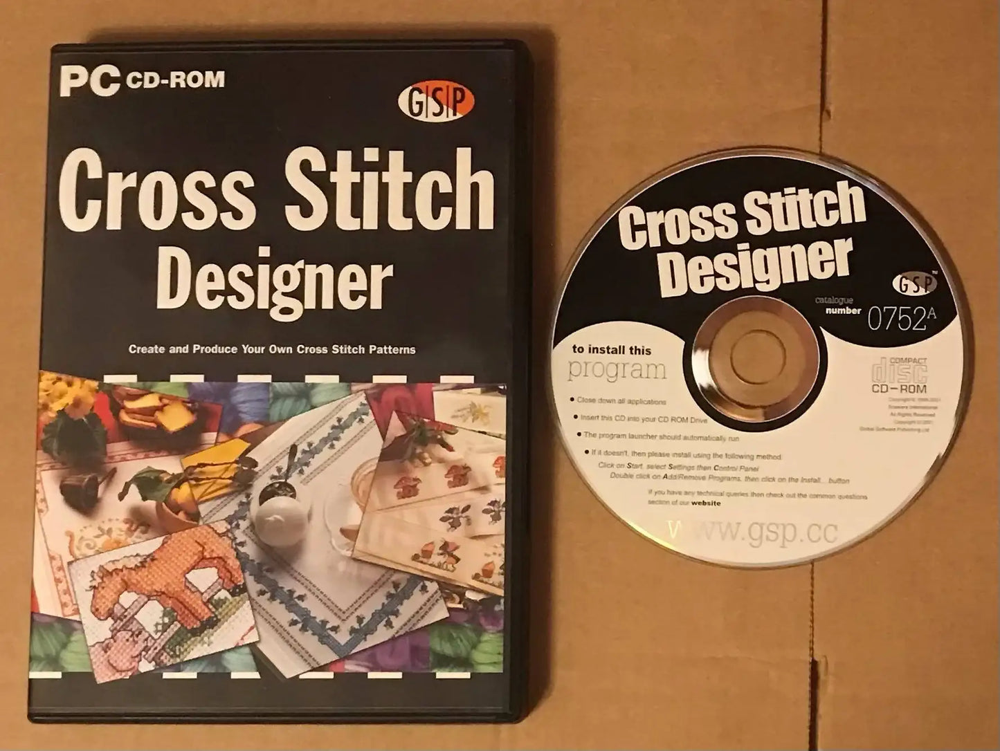 Cross Stitch Designer - by GSP - PC GAME CD rom Magretro
