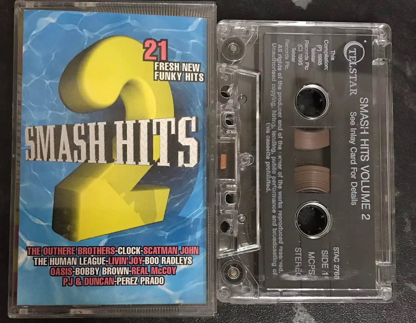 Smash Hits Magazine, Smash Hits 2 Album, Telstar, STAC 2768, Vintage Cassette Magretro