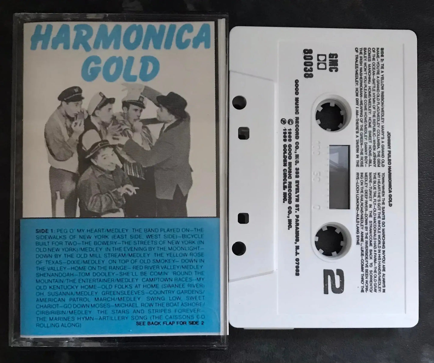Harmonica Gold Album, The Good Music label, GMC 80038, Vintage Cassette Magretro