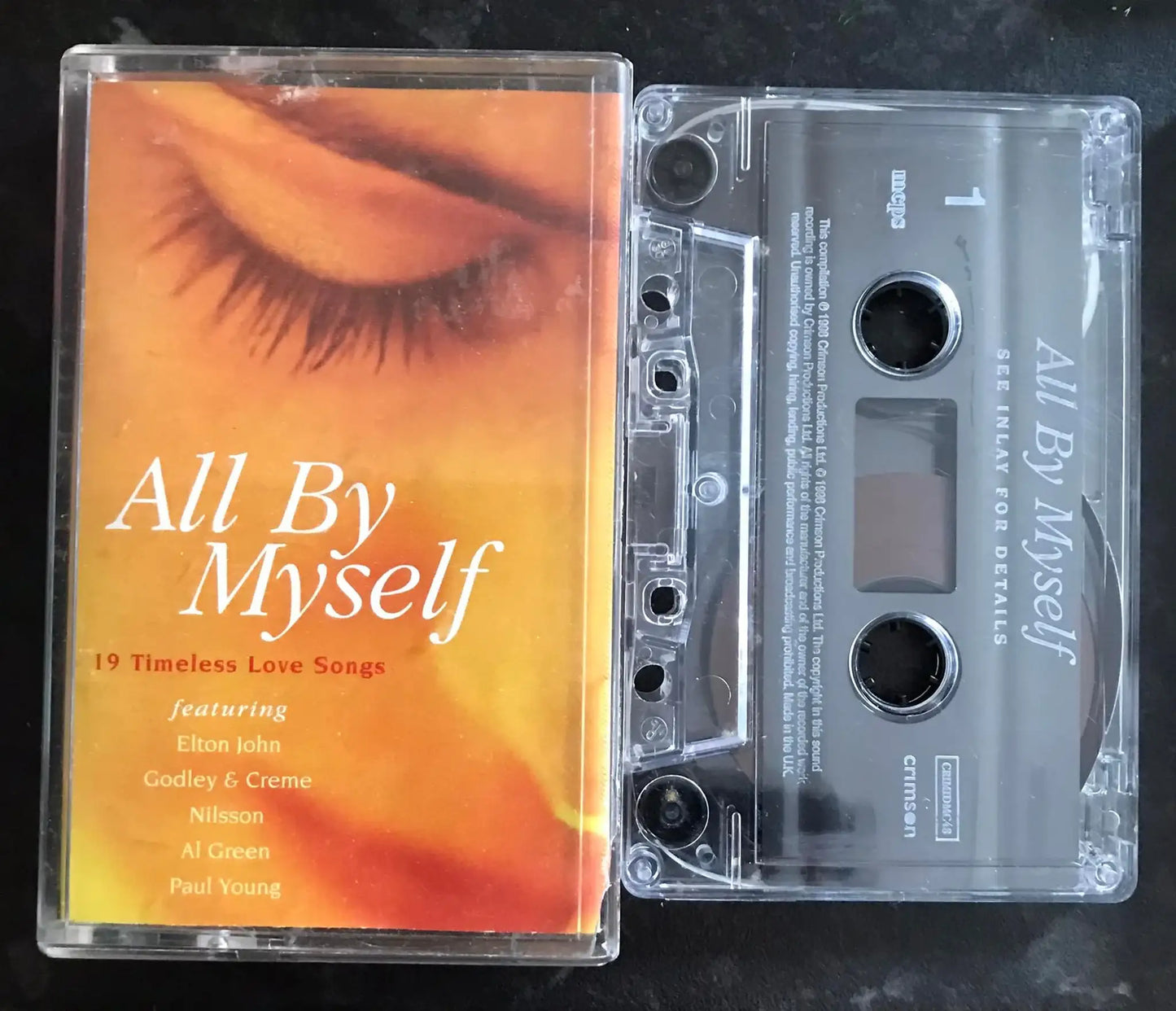 All By Myself Album, Crimson Label, CRIMIDMC48, Vintage Cassette Magretro