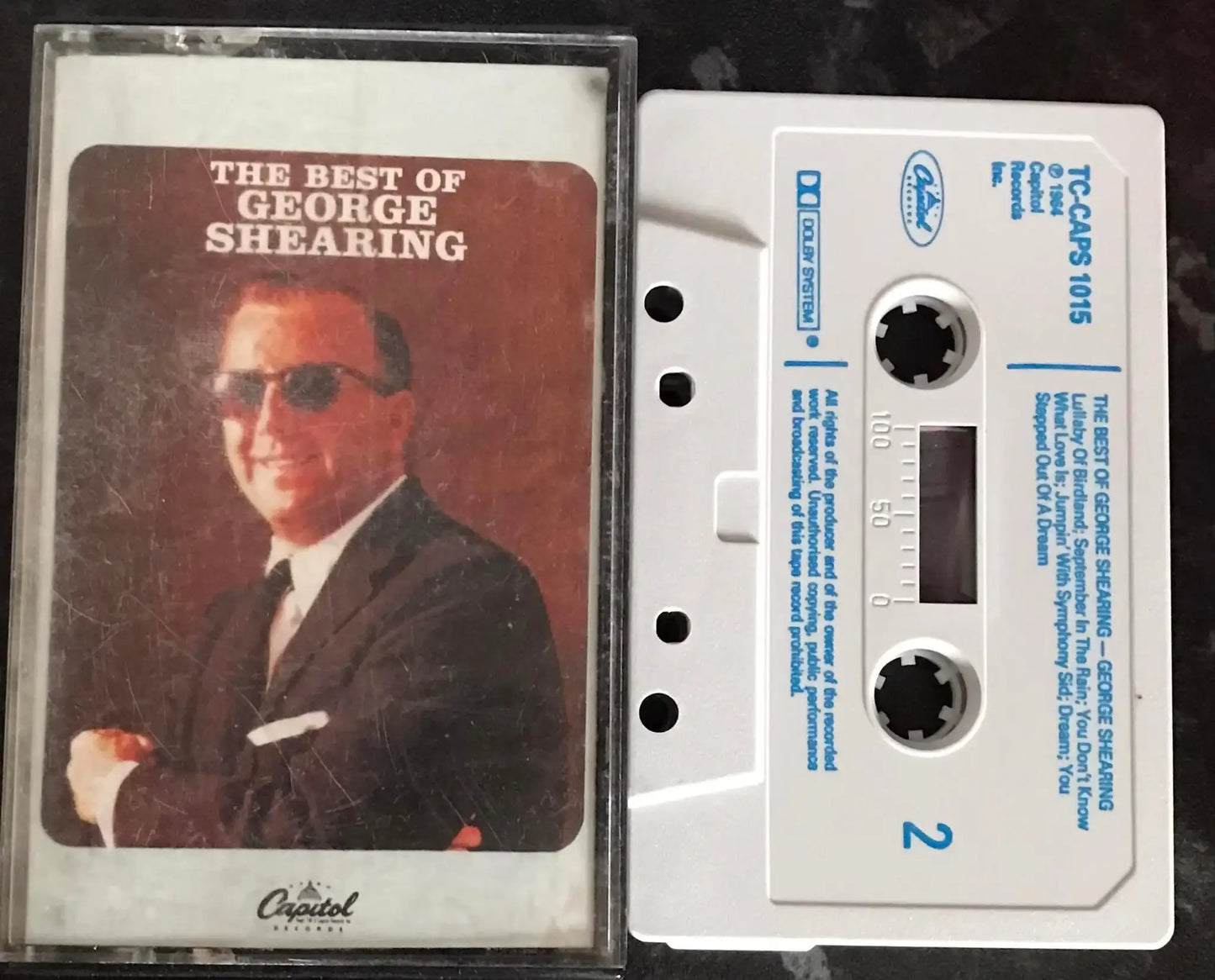 The Best of George Shearing Album, Capitol, tc-caps 1015, Vintage Cassette Magretro