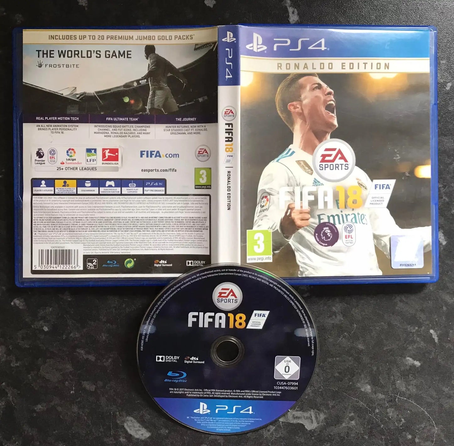 fifa 18 ronaldo edition, Playstation 4 Game, UK PAL, PS4 Magretro