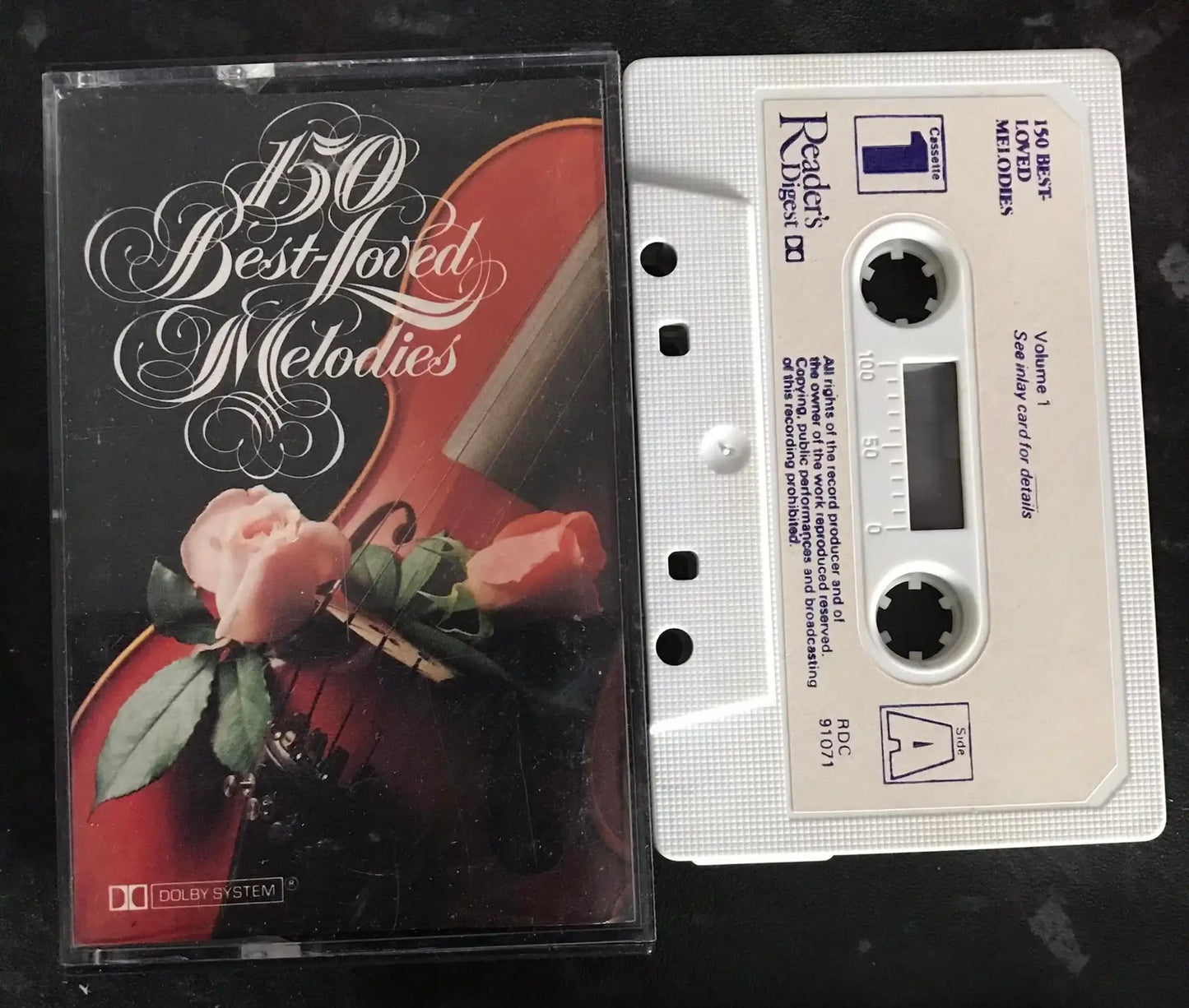 150 Best Loved Melodies, Volume 1, RDC91071, Vintage Cassette Magretro