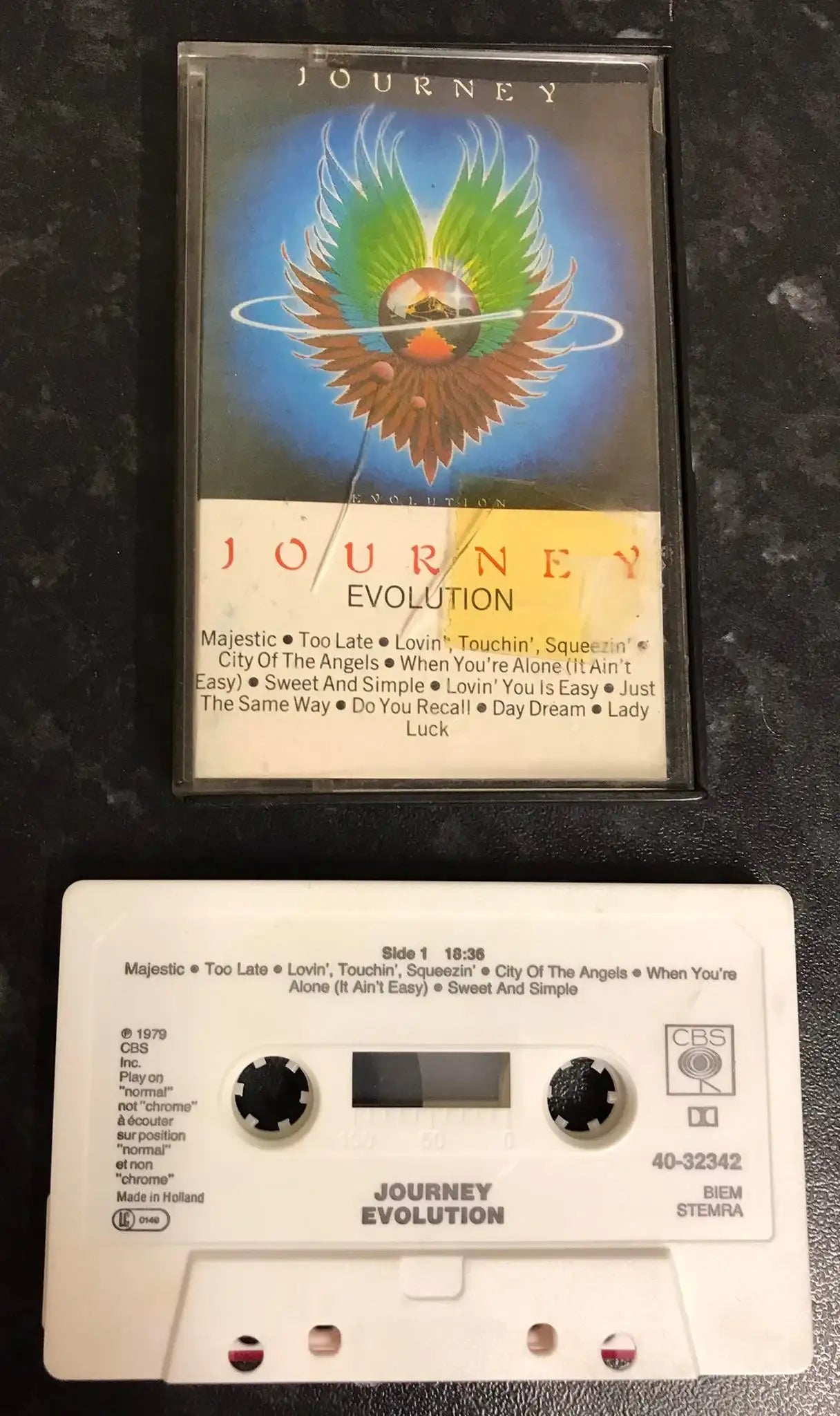 Journey, Evolution Album, CBS, 40-32342, Vintage Cassette Magretro