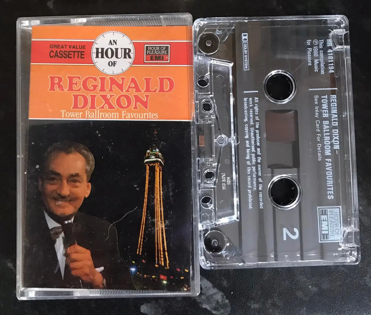 An Hour of Reginald Dixon Album, hr 41 8119 4, Vintage Cassette Magretro