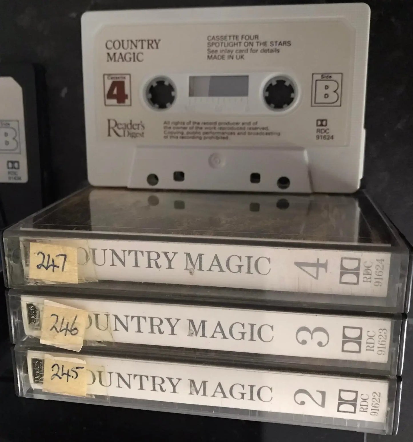 Country Magic Album, set of 4 Tapes, Readers Digest, rdc 91621 Magretro