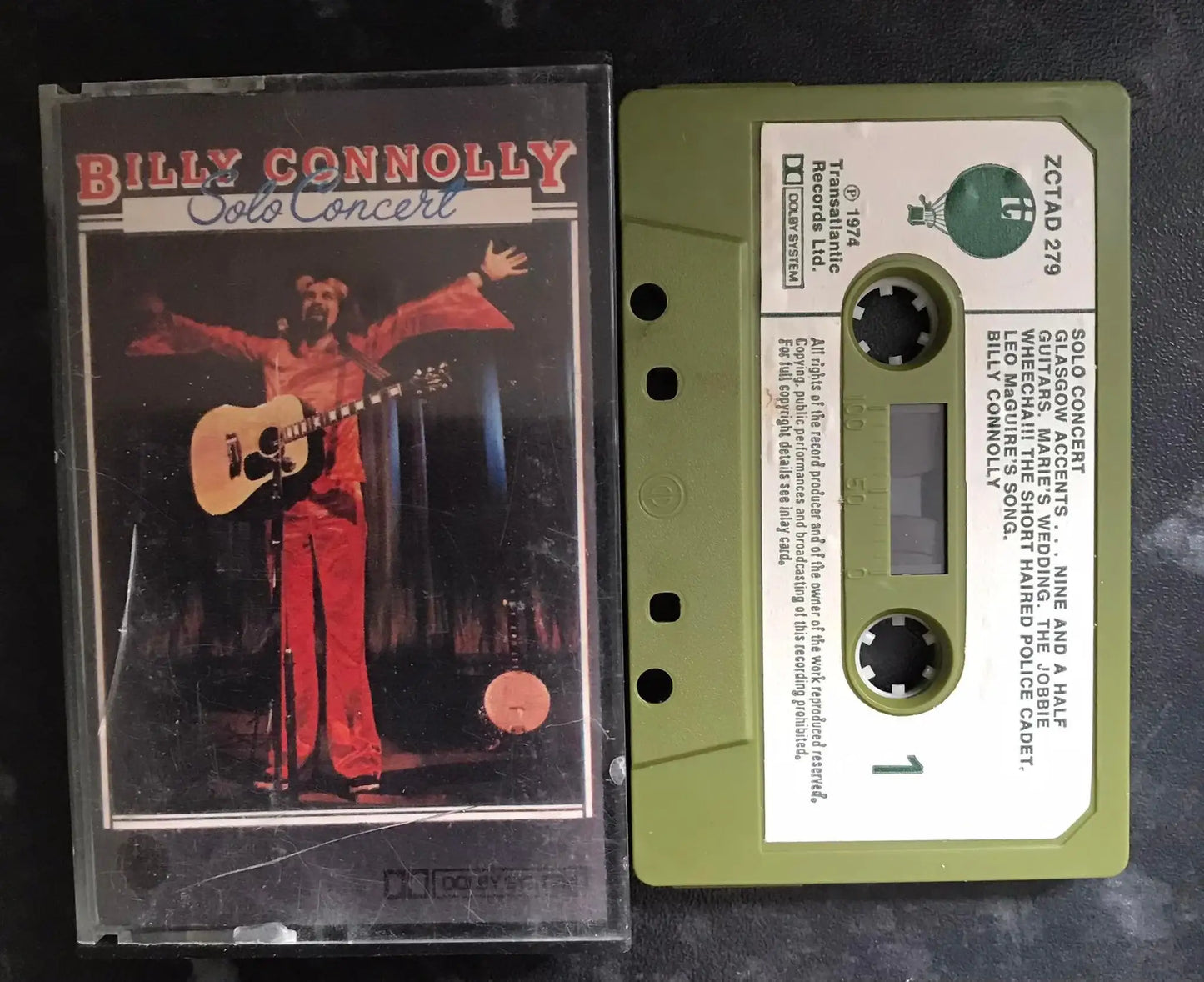 Billy Connolly, Solo Concert Album, ZCTAD 279, Vintage Cassette Magretro