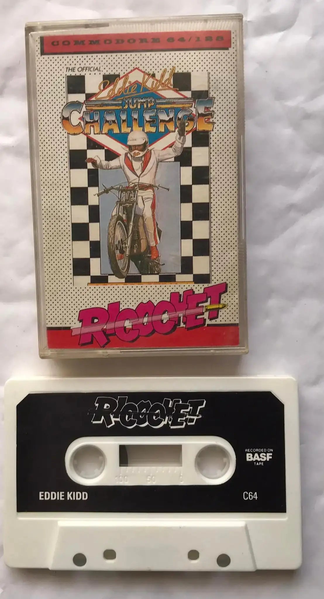 Eddie Kidd Jump Challenge, Commodore 64 game by Ricochet, WORKING Magretro