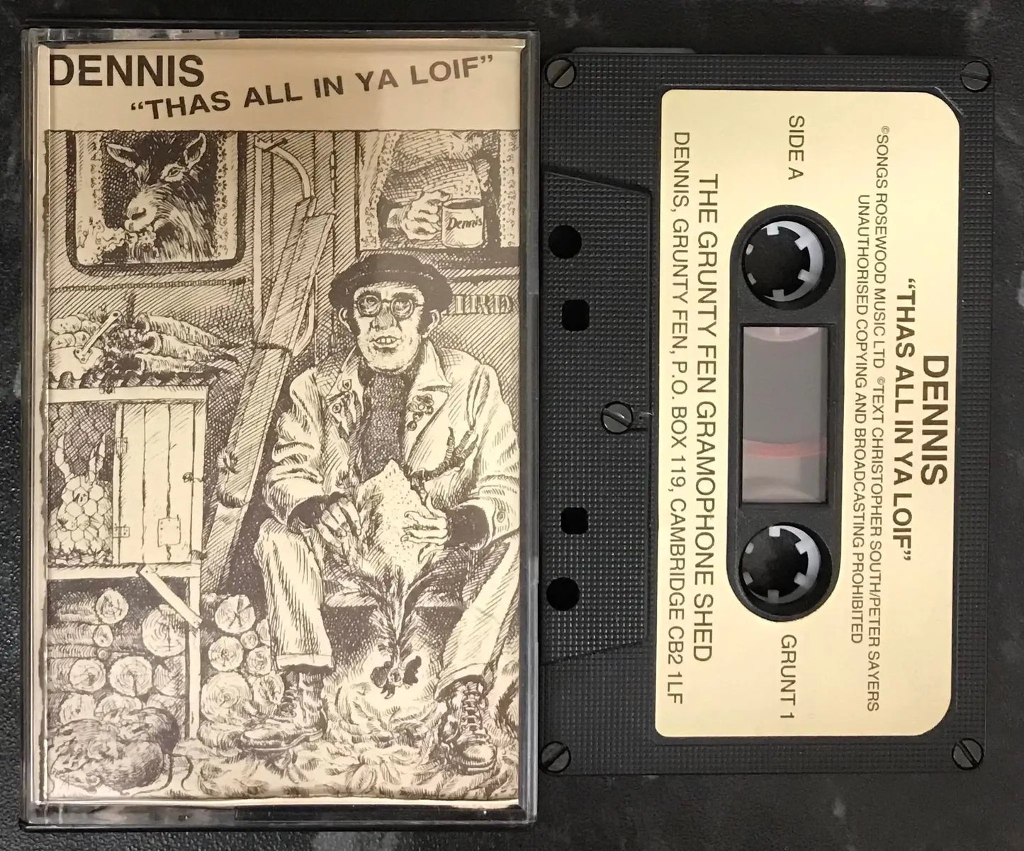 Dennis, Thas all In Ya Loif, The Grunty Fen Gramophone Shed, Vintage Cassette Magretro