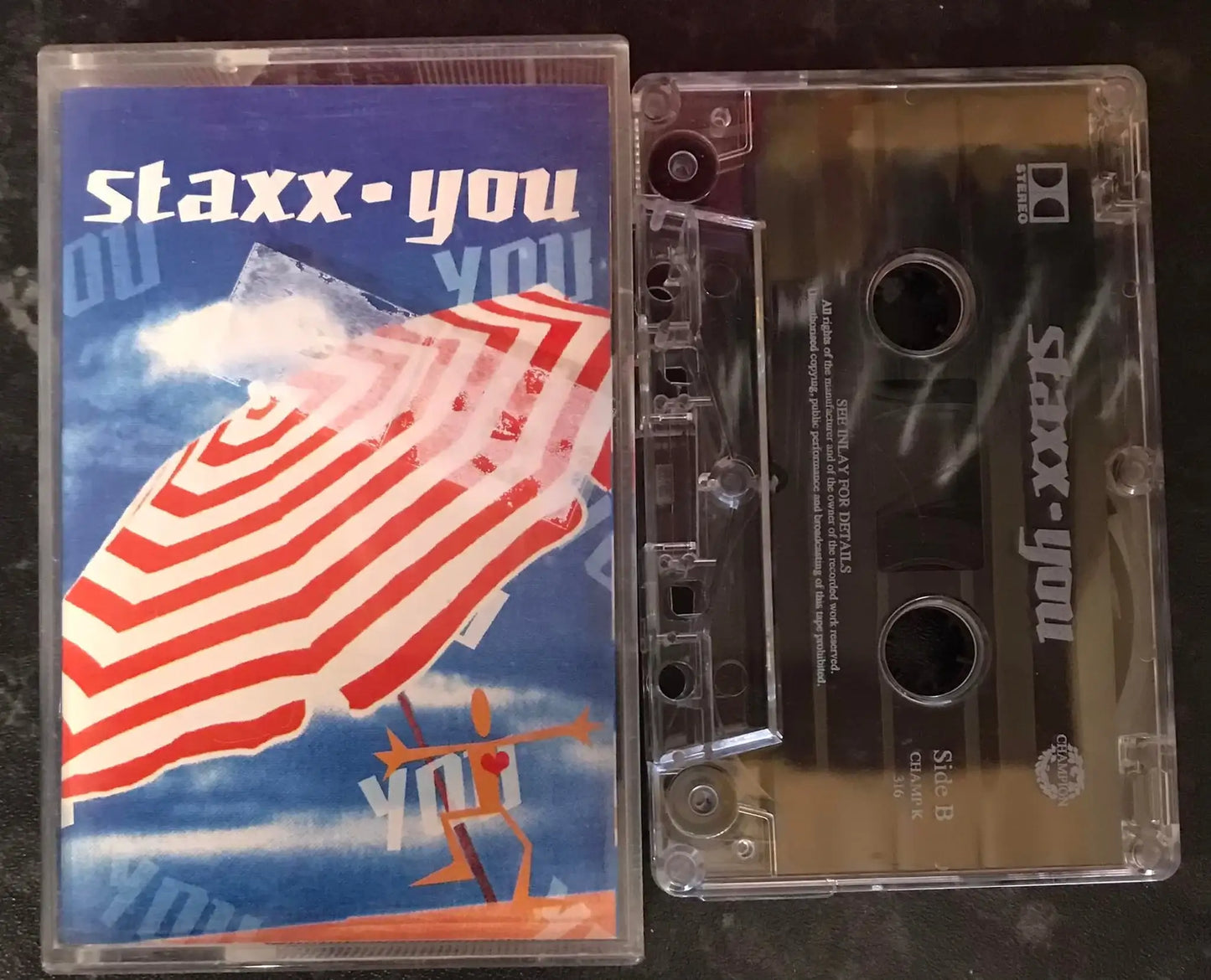 Staxx, You Single, Champion, CHAMP K 316, Vintage Cassette Magretro
