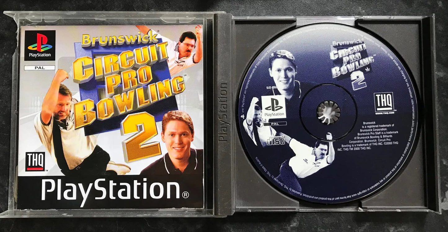 Brunswick Circuit pro bowling 2, PS1 Playstation One Game Boxed (PAL UK) Magretro