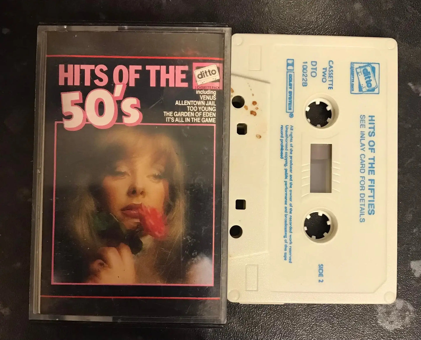 Hits of the 50's, Cassette Two, DITTO, DTO 10022B, Vintage Cassette Magretro