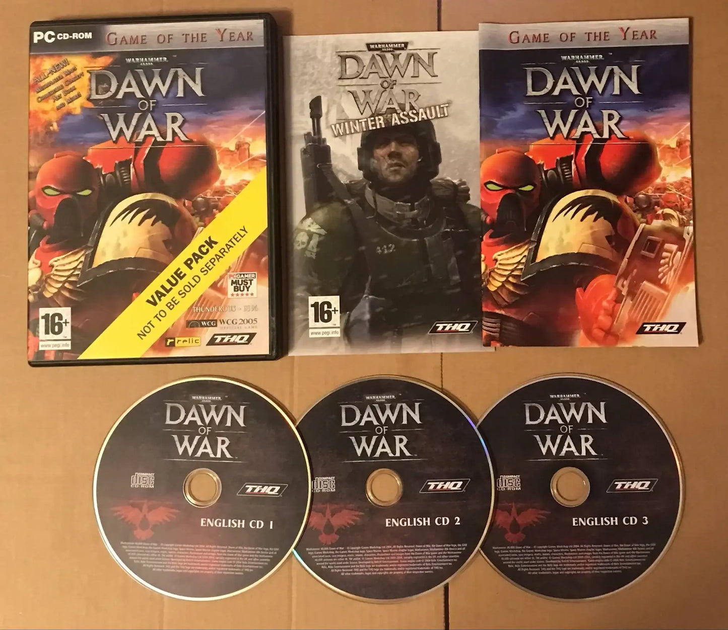 Warhammer 40,000 - Dawn Of War (3 disc) PC CD ROM Game Magretro