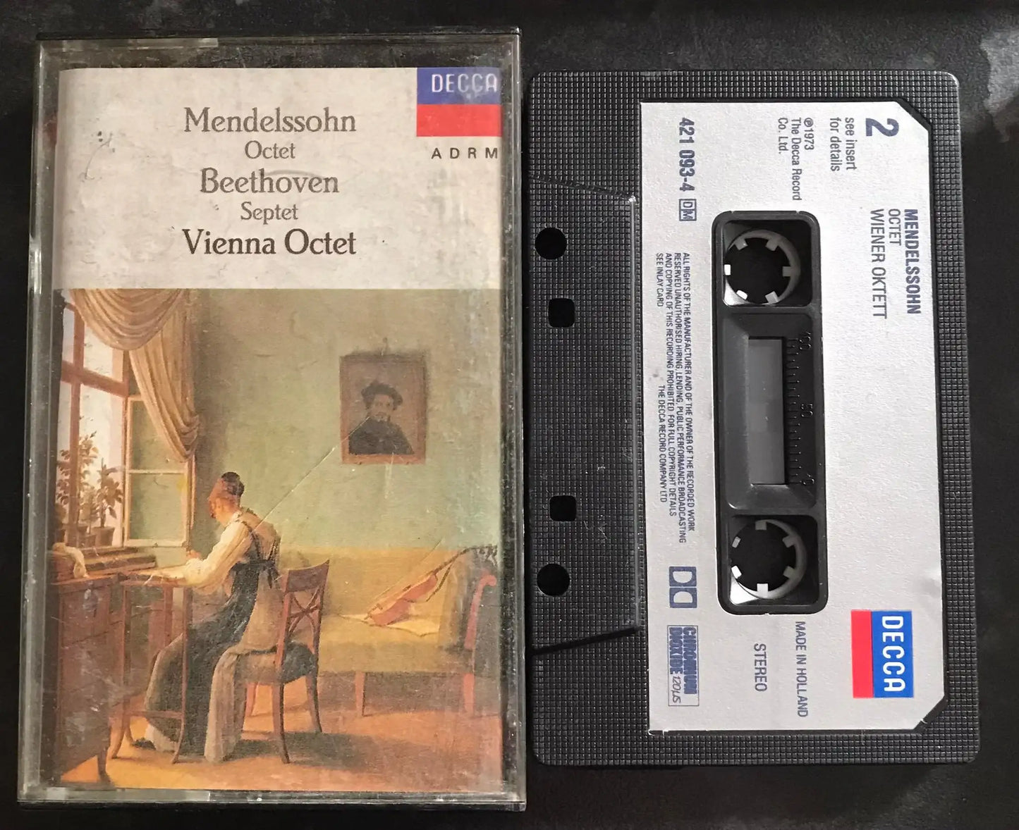 Mendelsohn Octet, Beethoven Septet, Vienna Octet, 421 093-4, Vintage Cassette Magretro