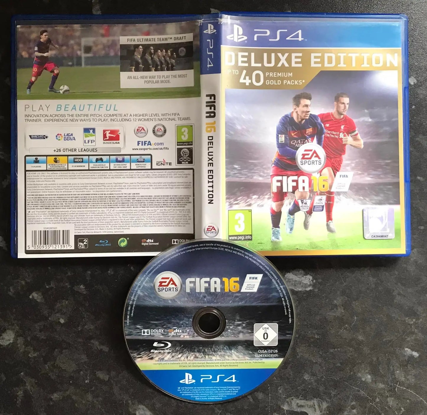 fifa 16 deluxe edition, Playstation 4 Game, UK PAL, PS4 Magretro