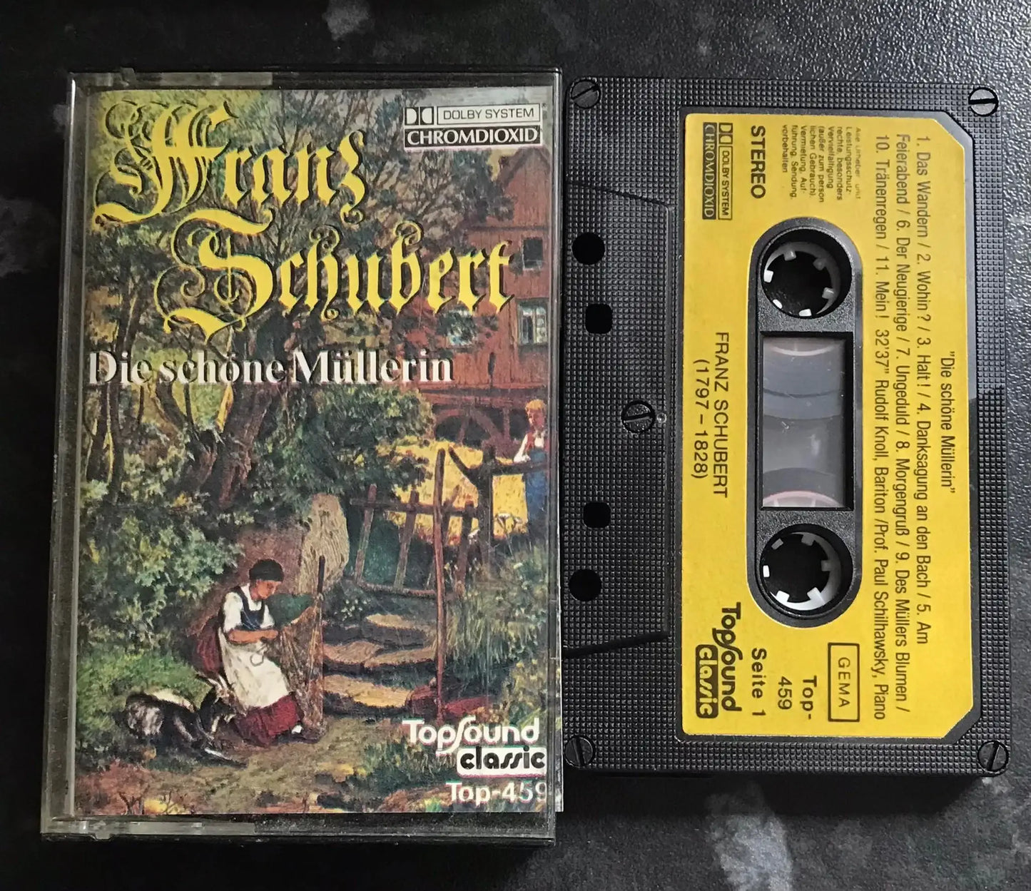 Franz Schubert, Die Schone Mullerin, Topsound, Top-459, Vintage Cassette Magretro
