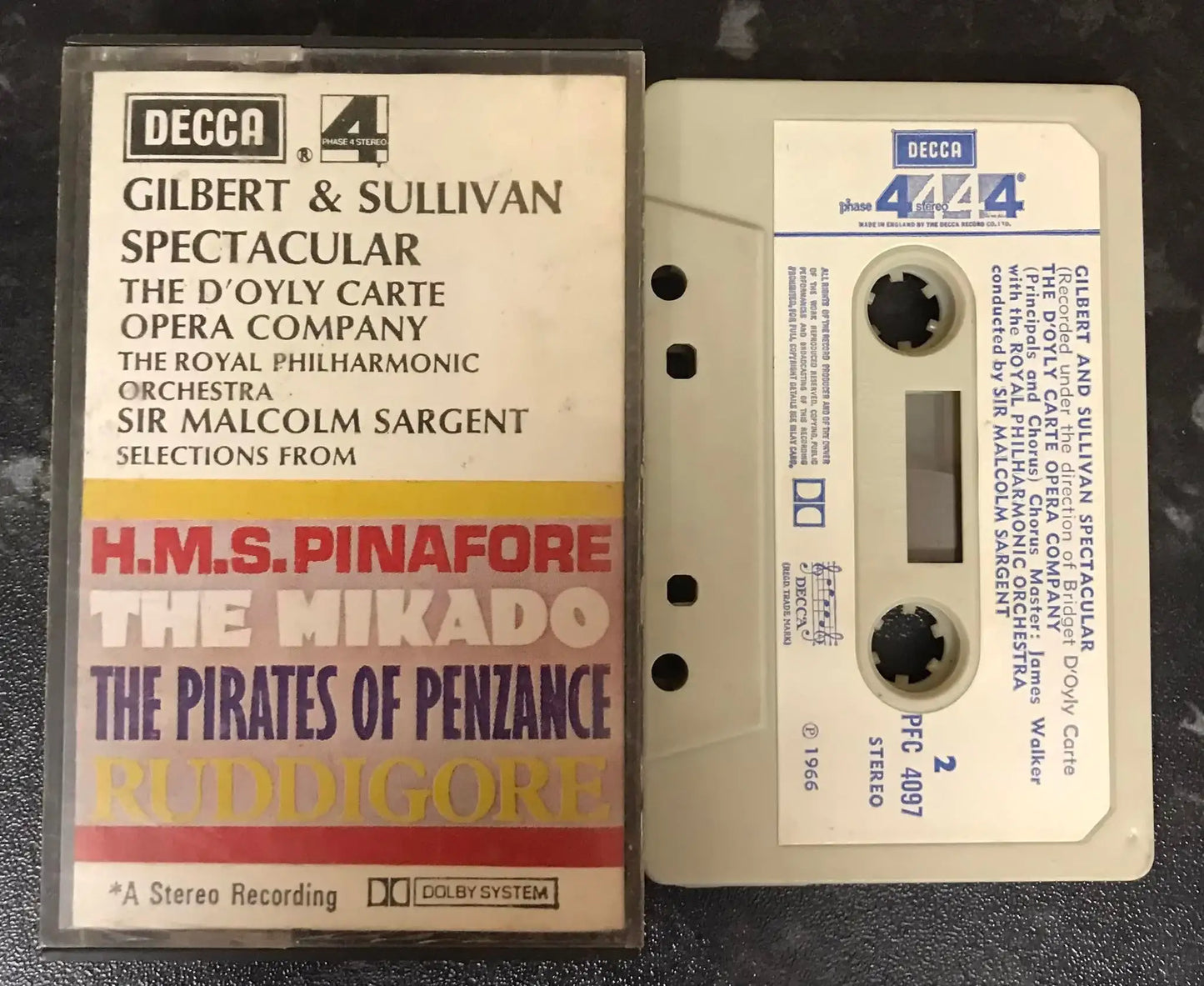 Gilbert & Sullivan Spectacular The D'Oyly Carte Opera Company, Decca, kpfc 4097 Magretro