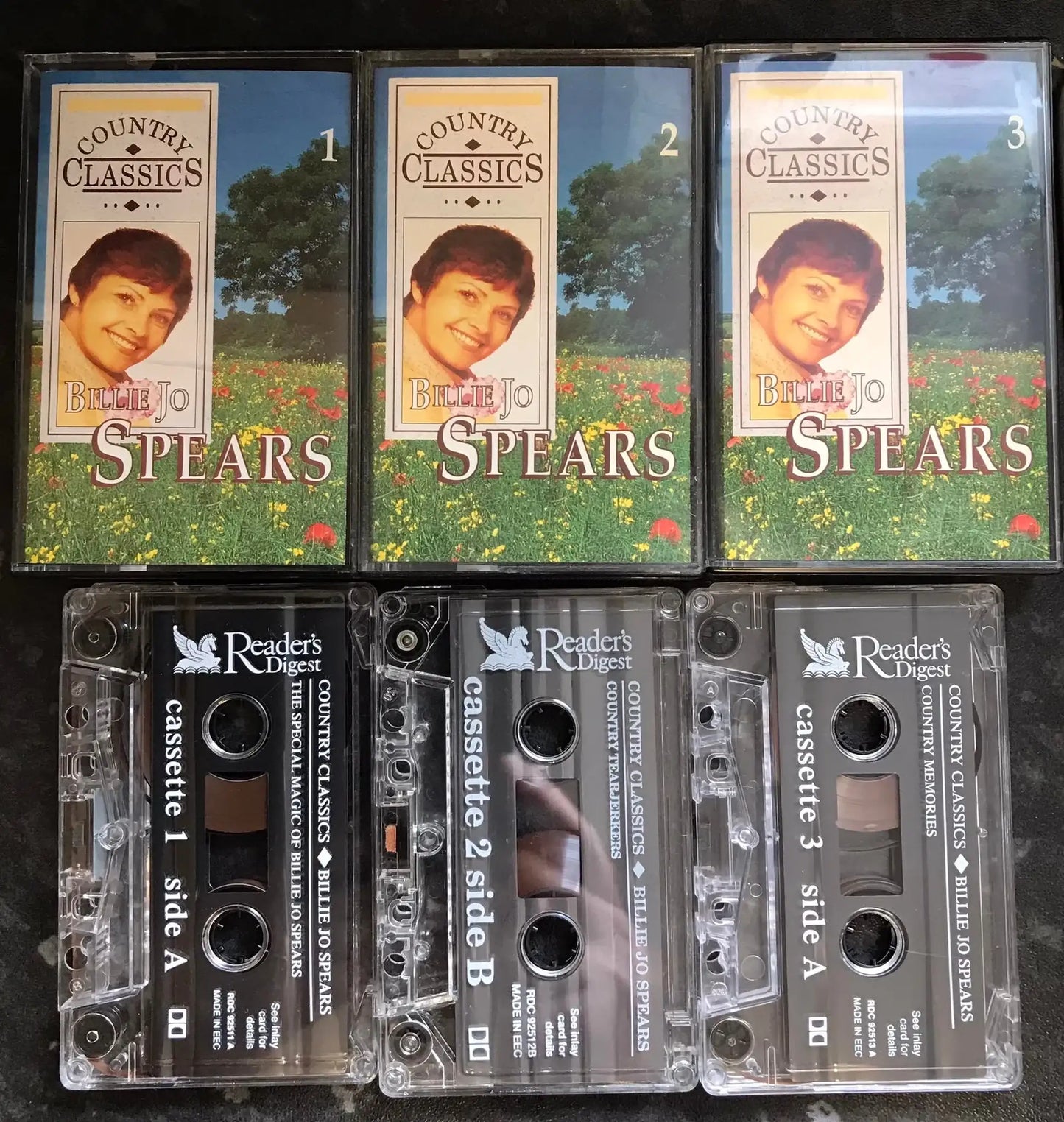 Billie Jo Spears, Country Classics 3 Tape Set, Readers Digest, rdc 92511 Magretro