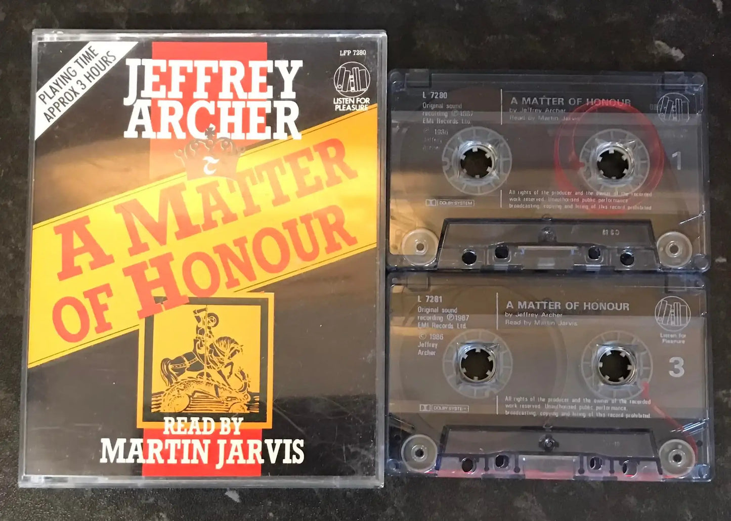 A Matter Of Honour Audiobook, Jeffrey Archer, LFP 7280, Vintage Cassette Magretro