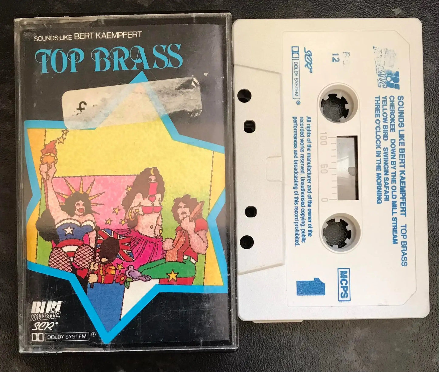 Top Brass Album, Sounds Liked Bert kaempfert, BBM 12, Vintage Cassette Magretro