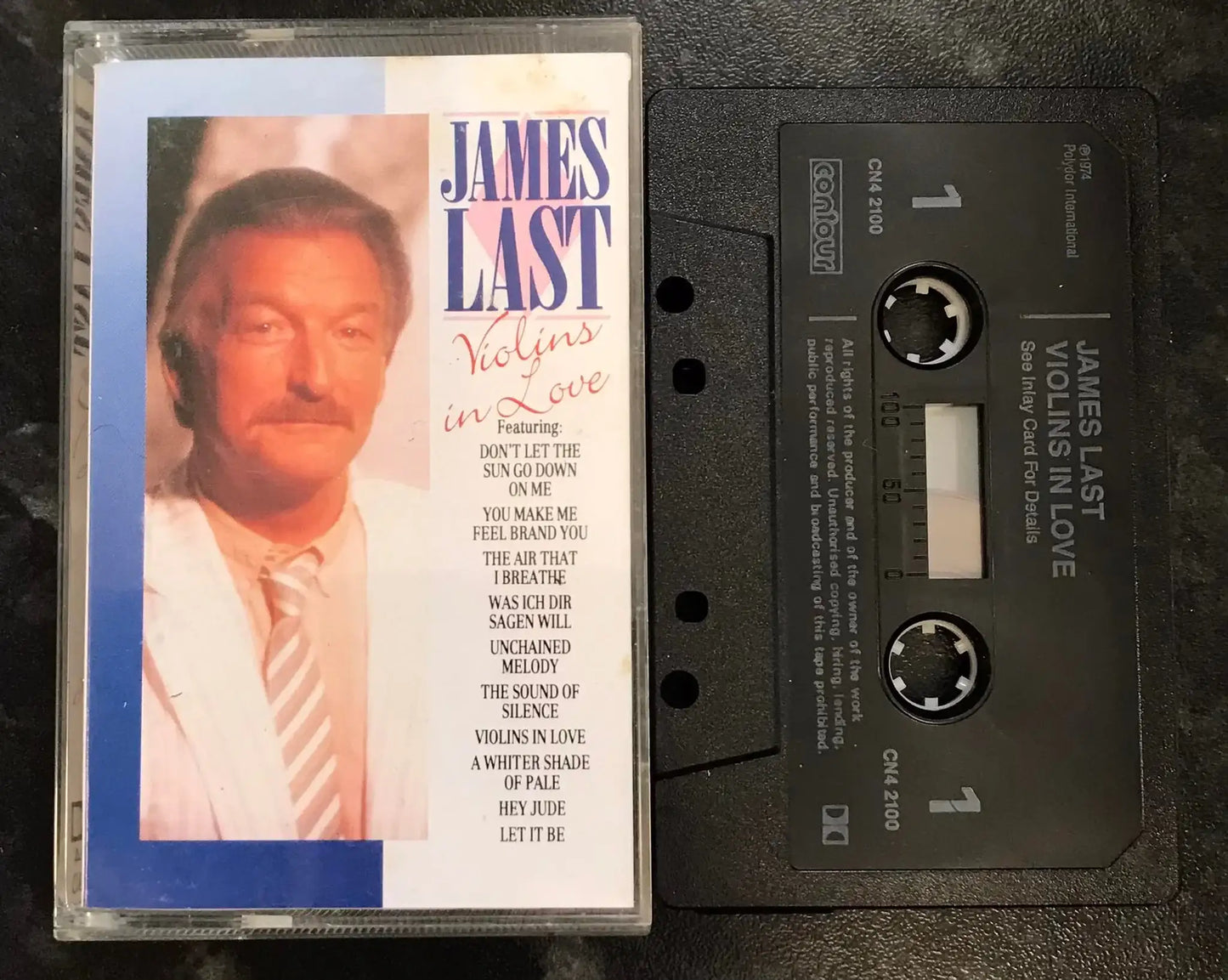 James Last, Violins In Love Album, Contour, CN4 2100, Vintage Cassette Magretro