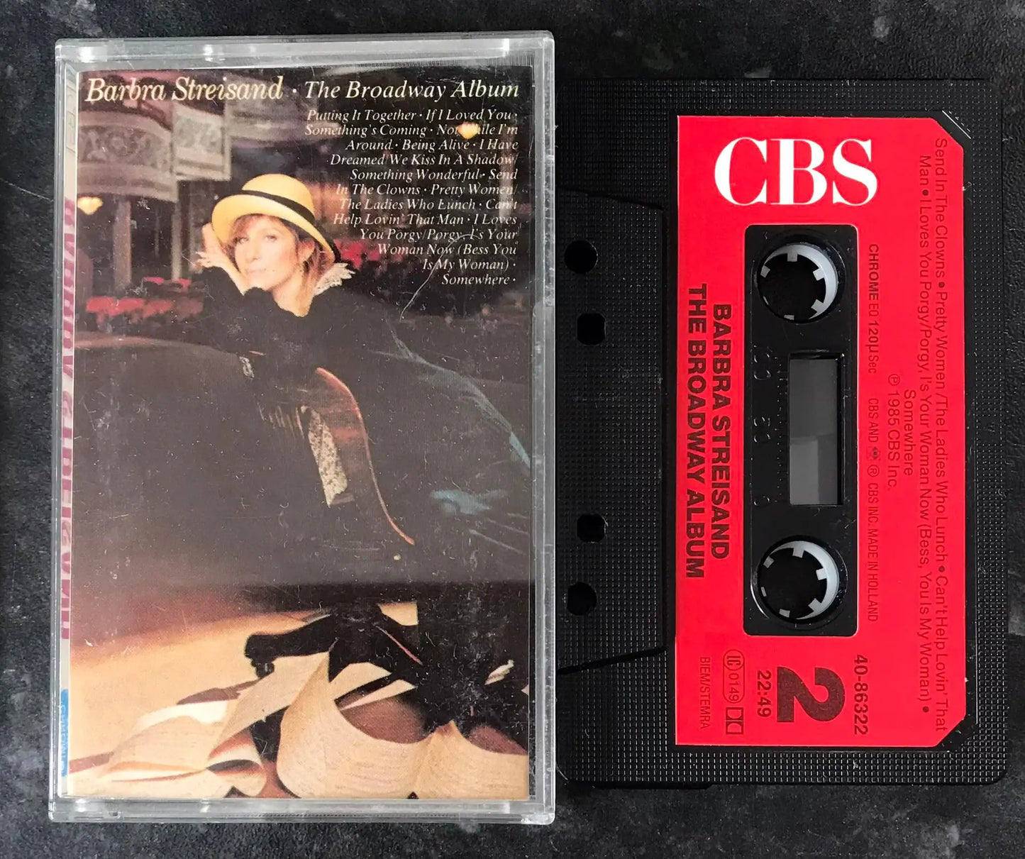 Barbra Streisand, The Broadway Album, CBS 40-86322, Vintage Cassette Magretro