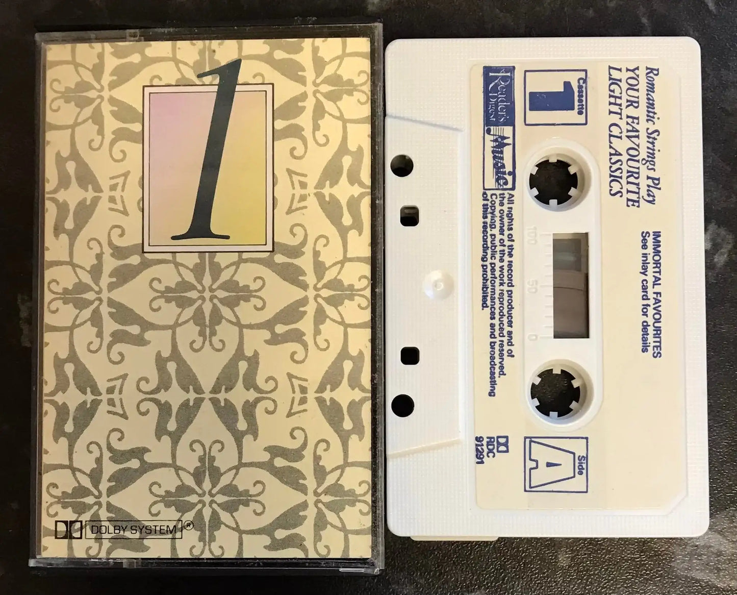 Romantic Strings, Cassette One, RDC 91291, Vintage Cassette Magretro
