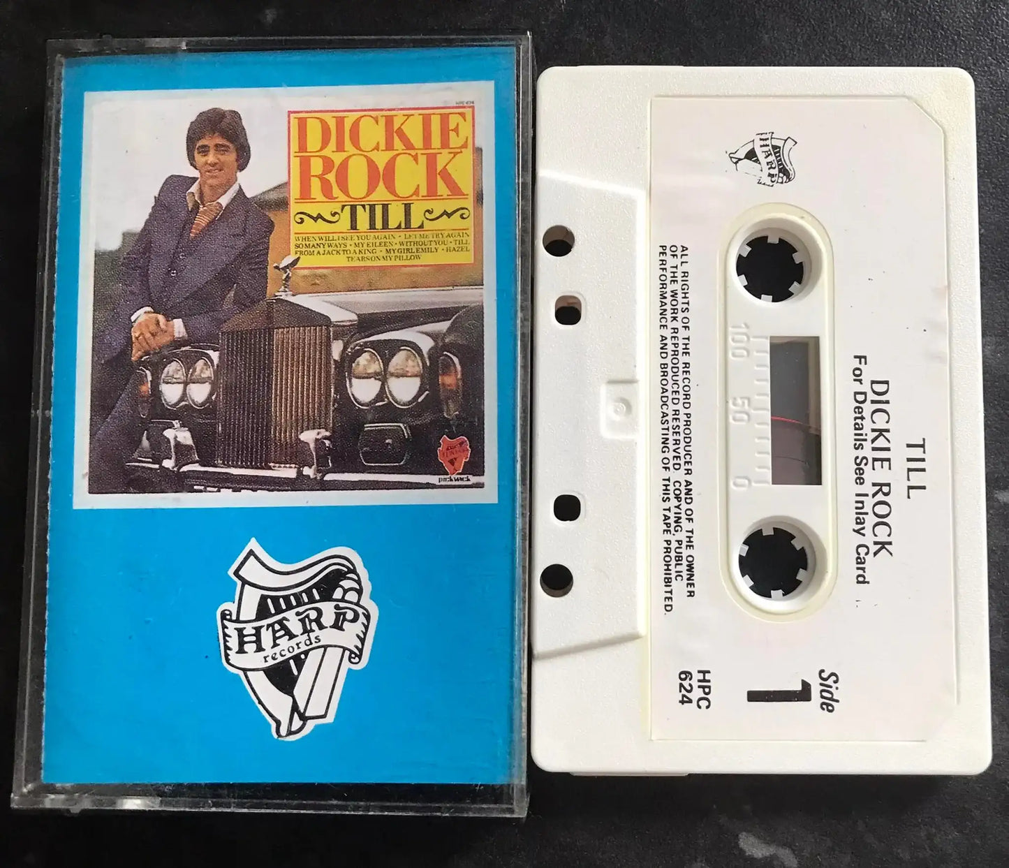 Dickie Rock, Till Album, hpc 624, Harp, Vintage Cassette Magretro