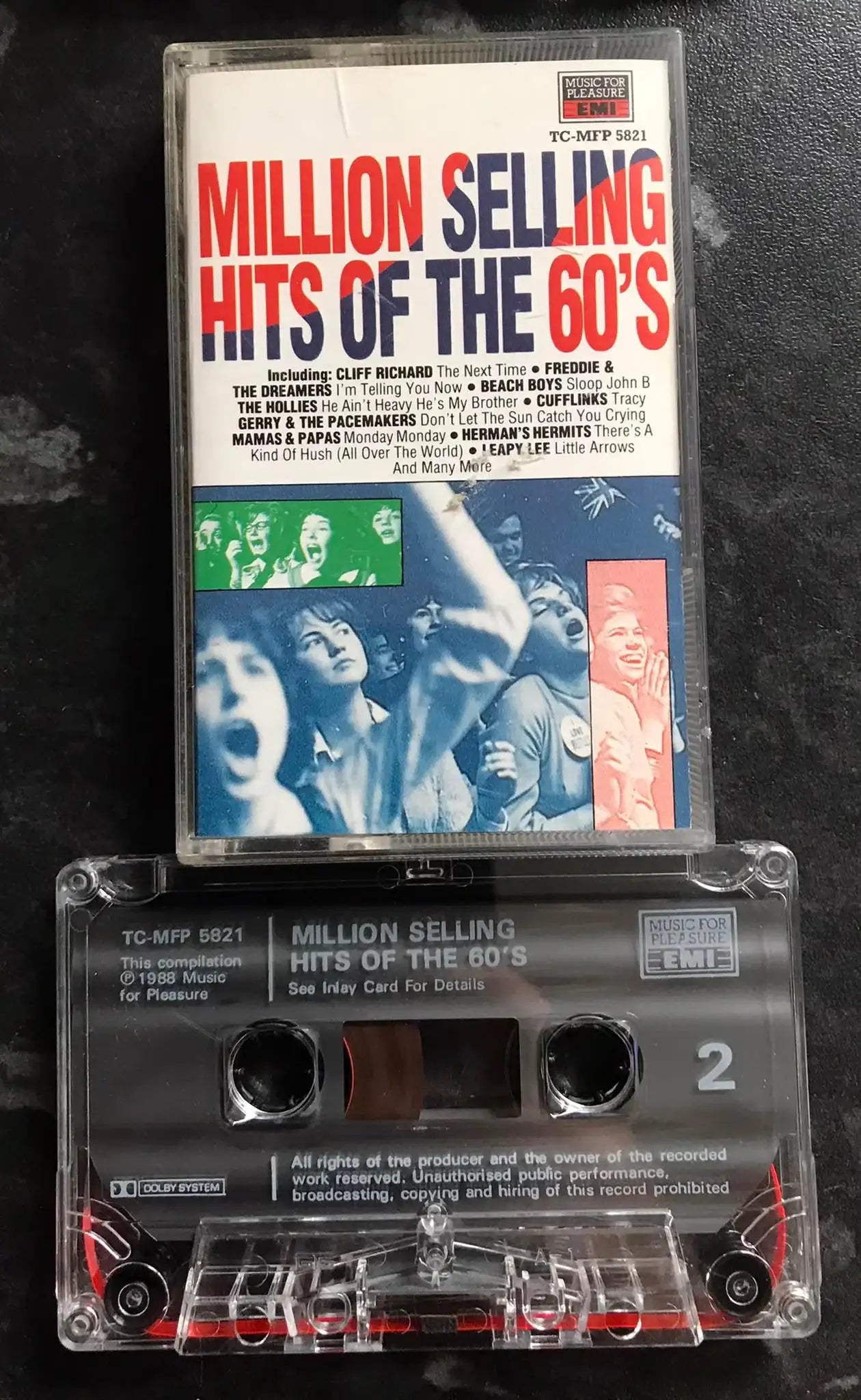 Million Selling Hits of the 60's Album, Music For Pleasure, TC-MFP 5821 Magretro