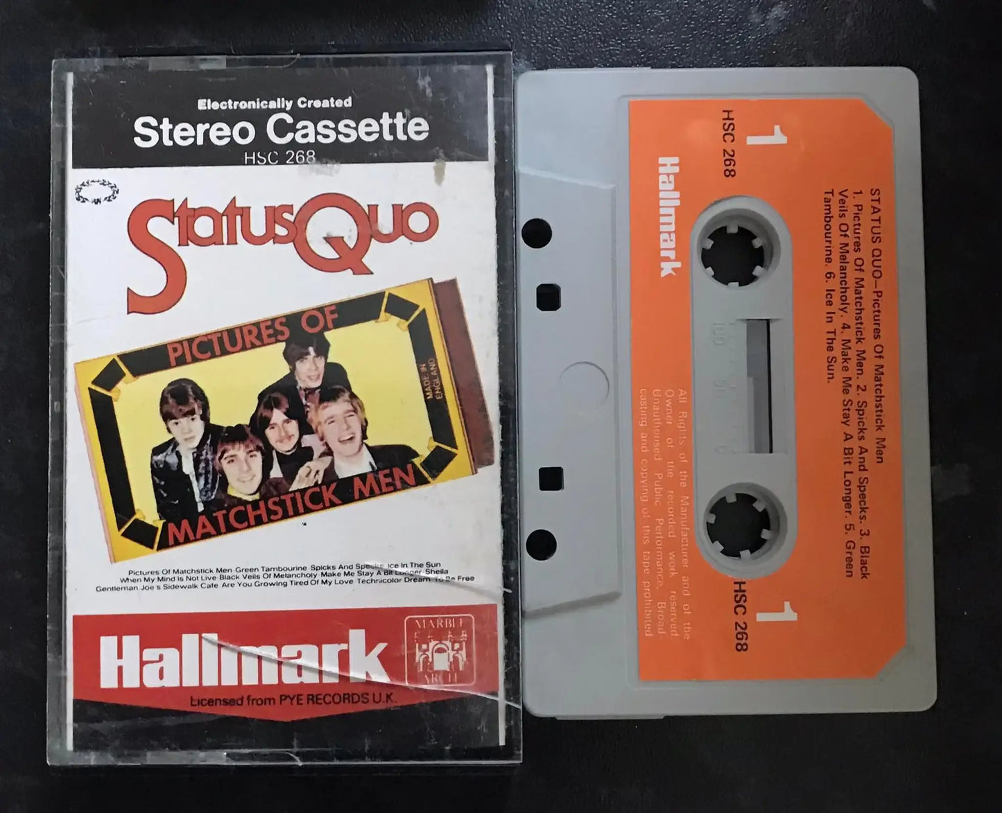 Status Quo, Pictures of Matchstick Men Album, Hallmark Records, HSC 268 Magretro