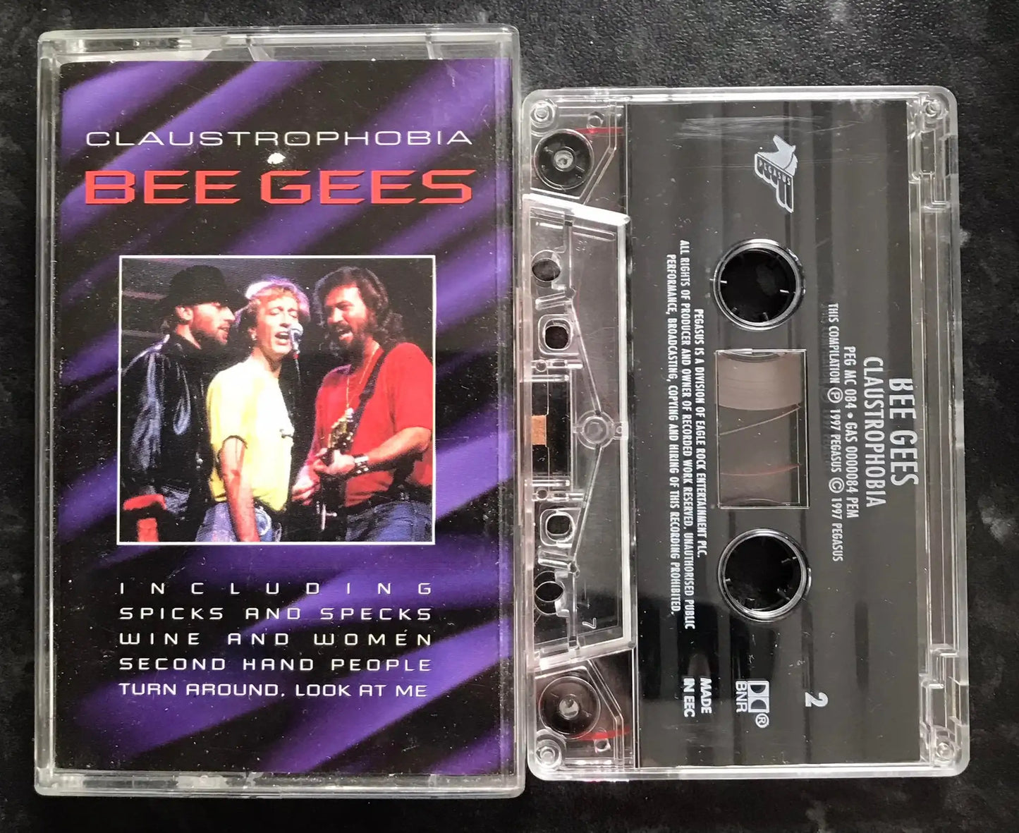 Bee Gees, Claustrophobia Album, PEGASUS, PEG MC 084, Vintage Cassette Magretro